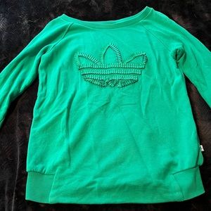 Women’s Kelly green adidas sweater